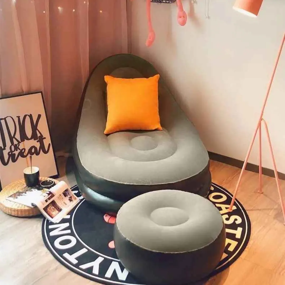 Fotelja na naduvavanje sa tabureom Lazy Bag Sofa Udobnost gde god da si - slika 002